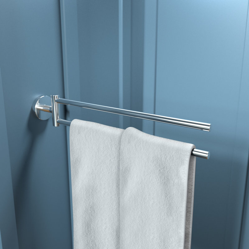 Porte-serviettes mural double 17,5 po E & S Accessoires, Chrome
