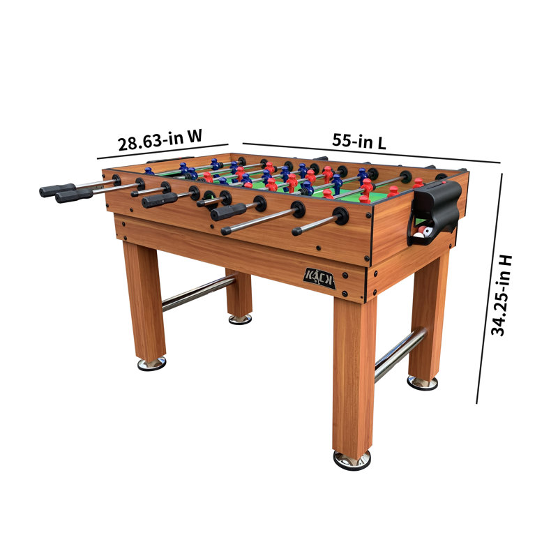 Kick Pentacle 55" 5-in-1 Multi Game Table, Brown