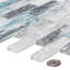 1 po Giovan x 4 po Carreau de mosaïque en verre et mur de brique-65123717