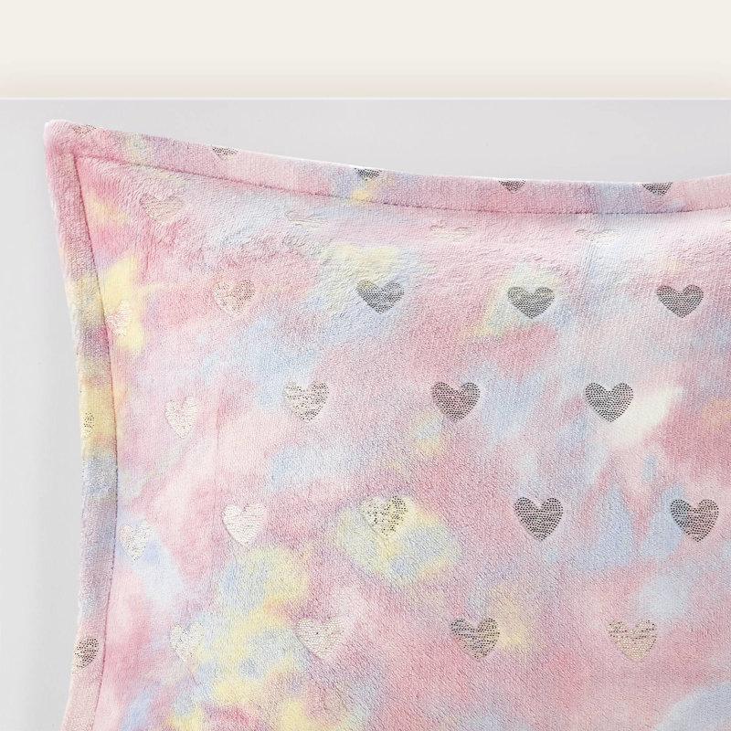 Literie imprimée métallique simple / simple TG avec coussin - textile ultra doux et résistant à l'édredon