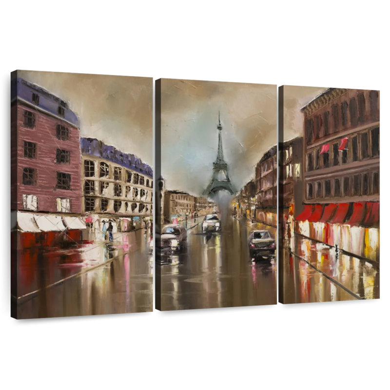  «Paris la nuit», H 42 po x l 65 po