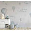 Papier peint amovible Ballons dans le ciel avec étoiles pour chambre d'enfant-99178806
