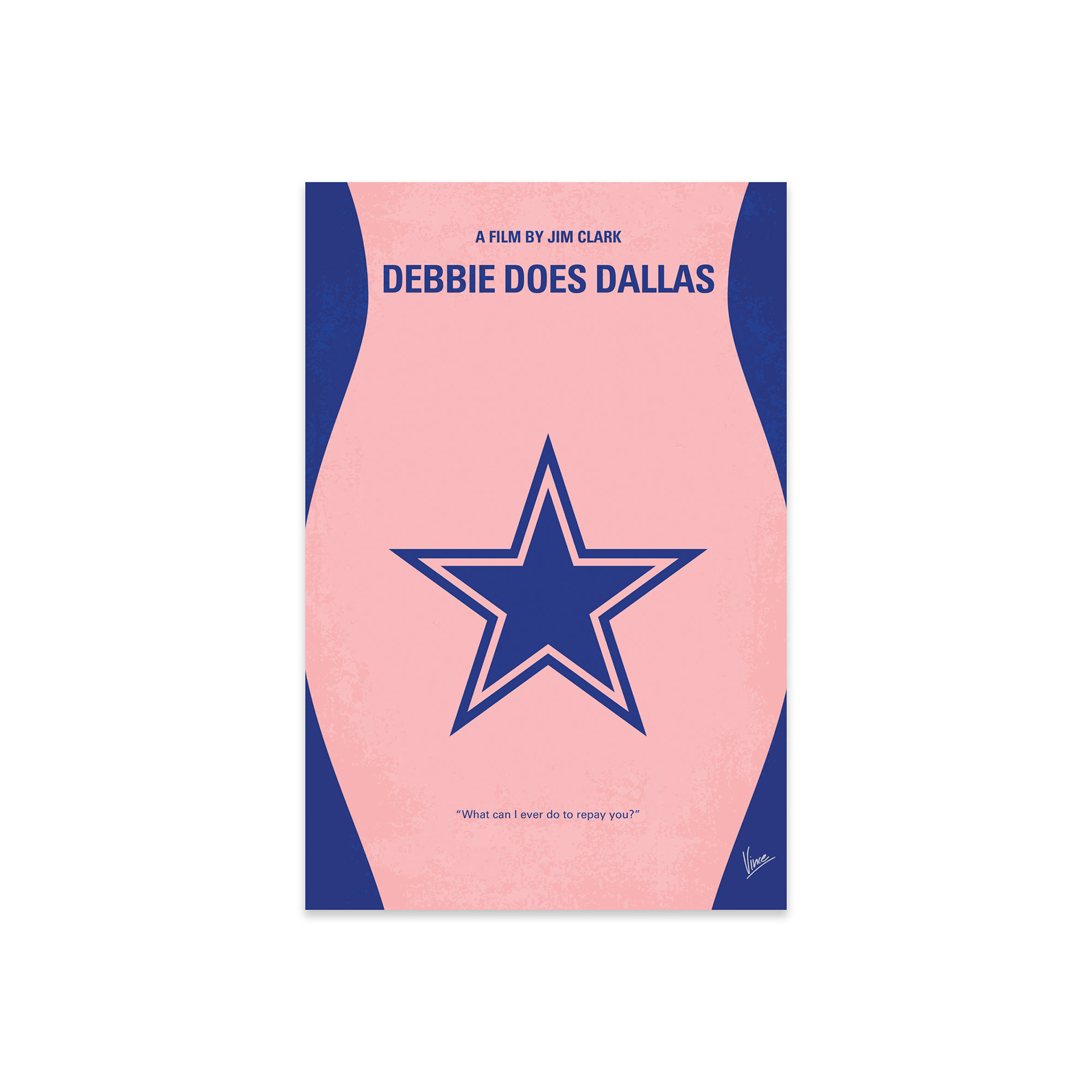 iCanvas Debbie Does Dallas Minimal Movie by Chungkong - No Frame Print |  Wayfair