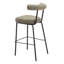 Tabouret de bar Kede en tweed vert-970153370
