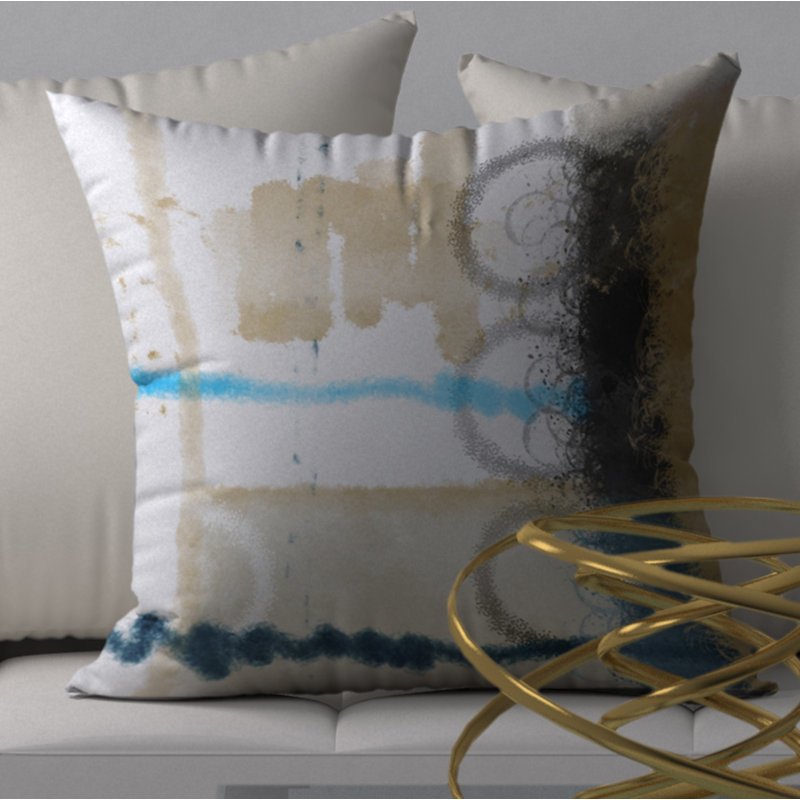 Housse et insert de coussin carré Real Thoroughbred, H 18 po x l 18 po