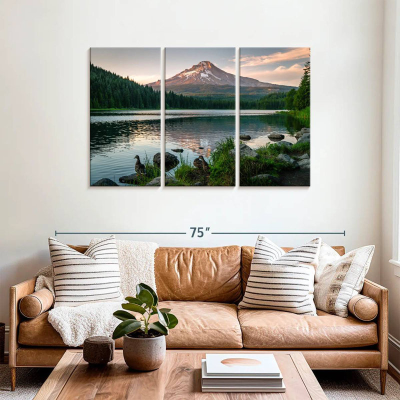 Alvord Mt Hood From Trillium Lake, 36" H x 57" W