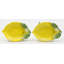 Ensemble de 2 petits plats en céramique en forme de citron