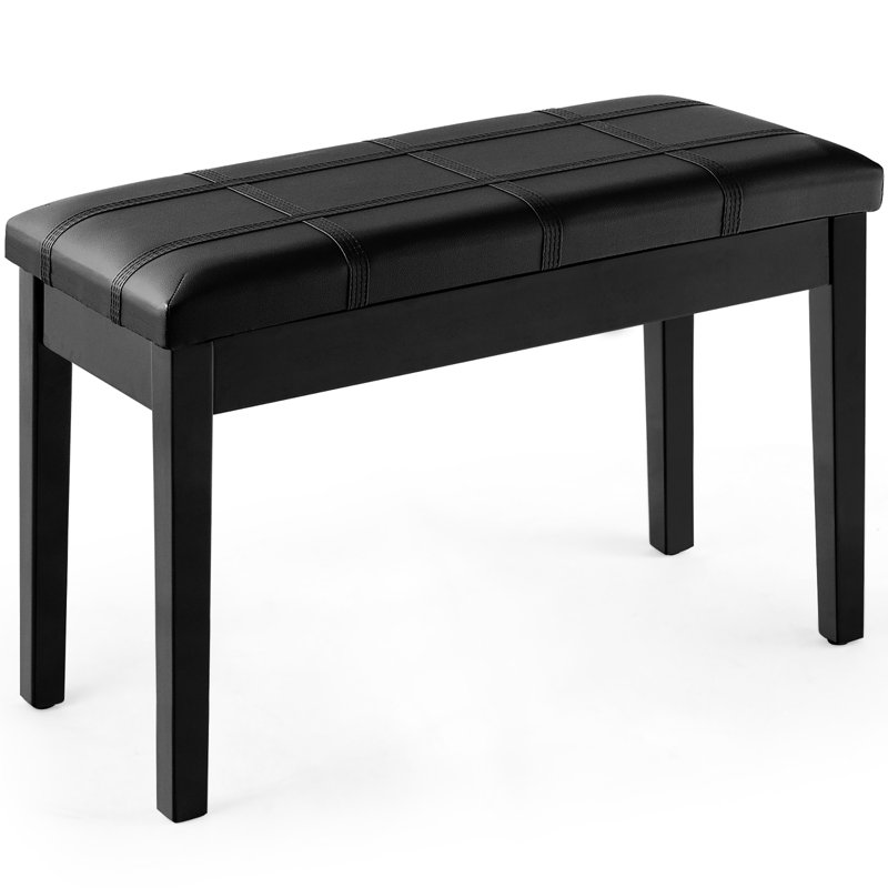 Banc de rangement Alumbaugh, Noir
