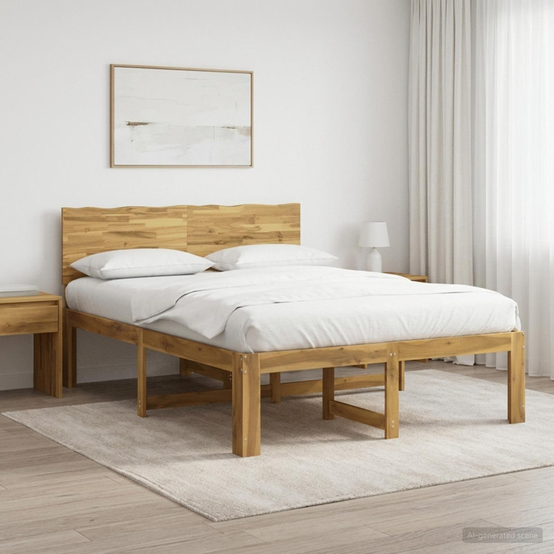 Bed, Double (4'6), White