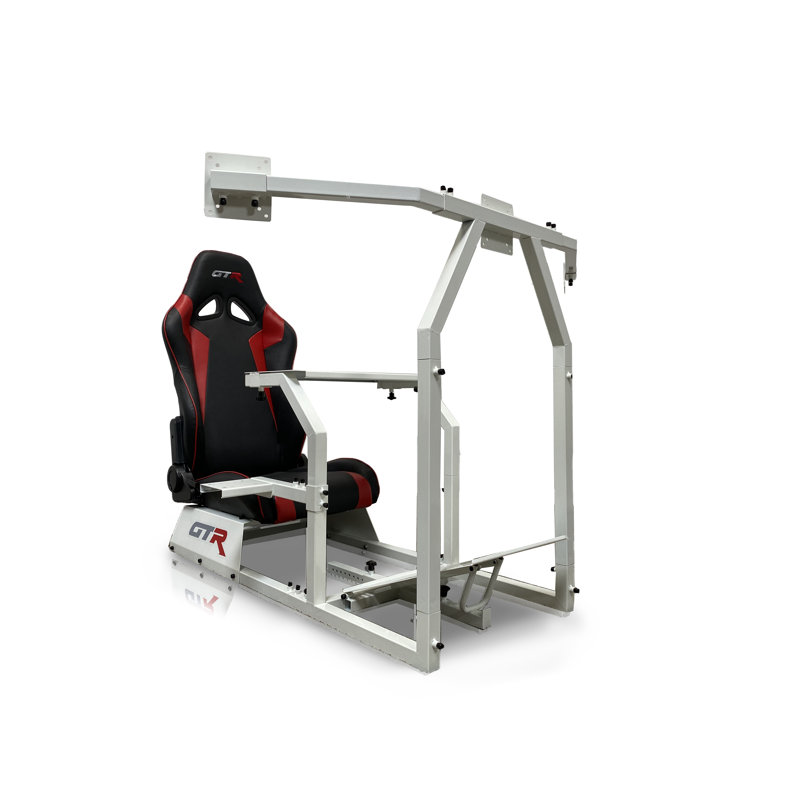 GTR Simulator Triple or Single Monitor Stand Floor Game Chair & Reviews ...