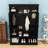 Hall Tree with Bench, Adjustable Shelves, 7 Hooks and Shoe Cabinet-1084283656