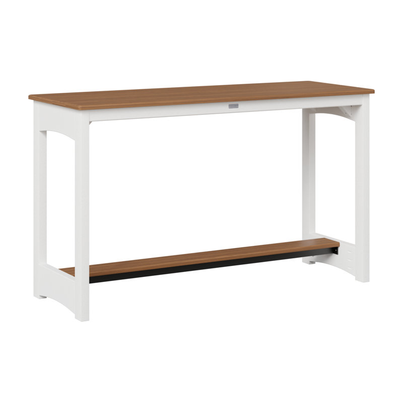 Berlin Gardens Balcony Counter Height Table, Antique Mahogany, 35.5" H x 60" W x 22" D