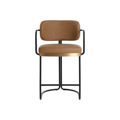 JALEN Upholstered Stool with Metal Frame