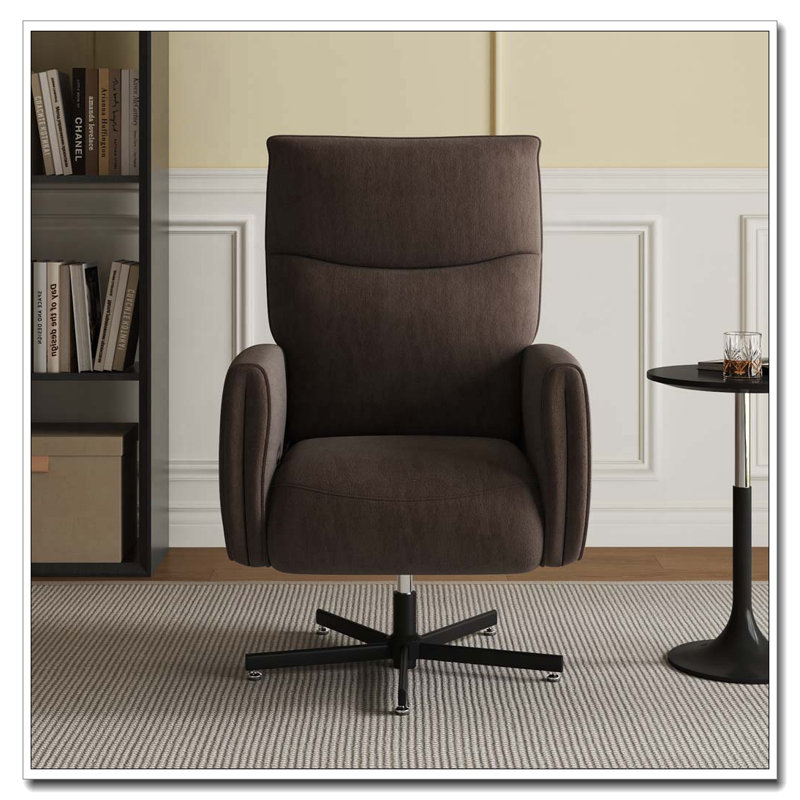 Fauteuil inclinable électrique pivotant, Brun