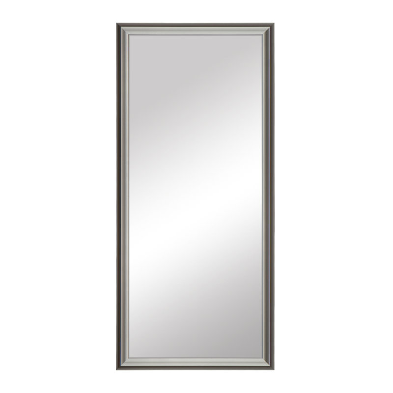 Wayne Collection, Full Length Mirror, in a, Ideal Dressing Room Mirror, True Reflections Glass, Wood Frame,  Lean Against Wall or Wall-Mounted, 