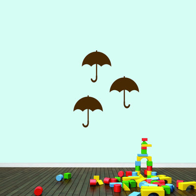 Adhésif décoratif parapluies