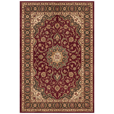 Foreland2 Traditional Overdyed Solid Red Green Gold Cream Pink Non-Slip Low Pile Indoor Outdoor Pet Friendly Living Room Bedroom Dining Room Entryway Hallway Office Washable Rug