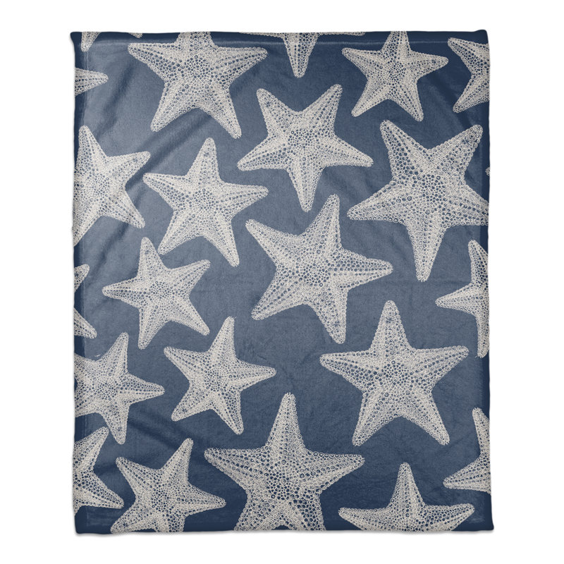 Hand Woven Throw Blanket, Navy