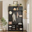 Hall Tree 47.2'' Wide with Bench and Shoe Storage, 4-in-1 Design Coat Rack for Entryway