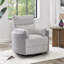 Fauteuil inclinable manuel en velours côtelé-1491386812