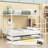 Twin Over Full Bunk Bed With Twin Trundle, Wardrobe And Stairs-1358098605