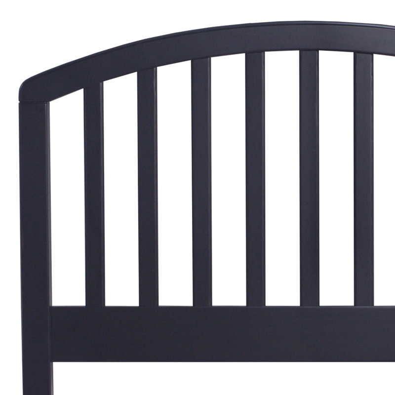Brekke Solid Wood Headboard, Twin, Dark Navy