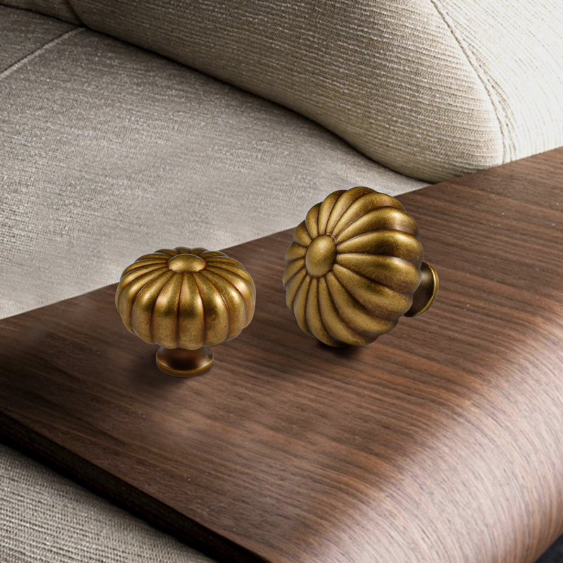 1.3'' Diameter Classic Mushroom Knob Multipack, Brass