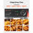 Commercial Electric Deep Fryer, 12.15 Qt, 1750W Stainless Steel Countertop Fryer with Basket and Lid, Overheat Protection, Temp Control, Adjustable Feet for Commercial Restaurant Use, Silver