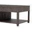 Table basse à plateau relevable U-Can avec compartiment caché, tablette ouverte et bureau réglable, brun-129016684