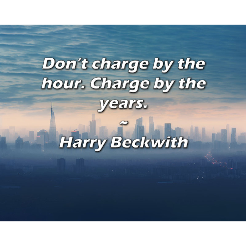 «Artsy Quote» par Harry Beckwith, toile tendue avec châssis, H 13 po x l 18 po