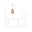 Anju 1 - Light Natural Cone Pendant