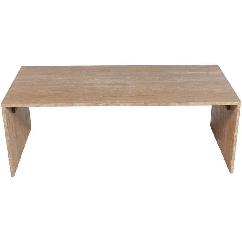 Table basse Jaloni, Travertin beige