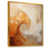 Toile avec cadre flottant or
