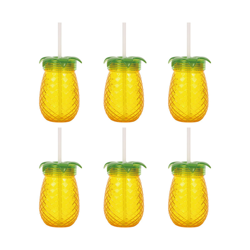 6-Piece Pineapple 18oz Tumbler