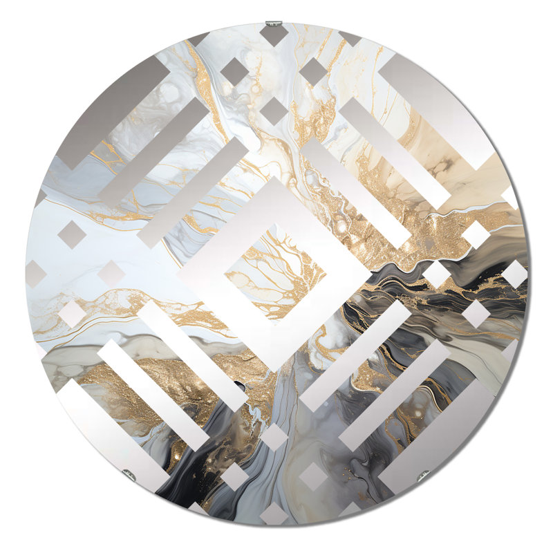 Kerrid - Miroir décoratif diamant, 23,6 po x 23,6 po