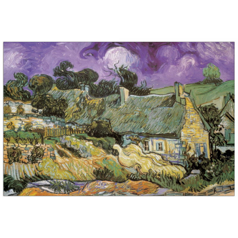 Chaumes De Cordeville À Auvers-Sur-Oise by Van Gogh - Single Picture Frame Painting on MDF