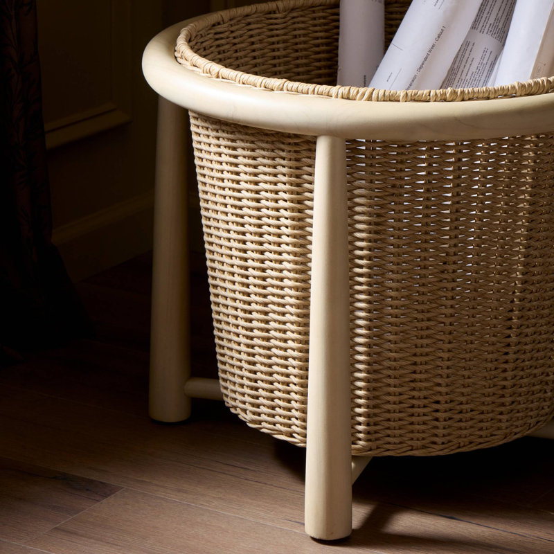 Kernan Basket-Single Twisted Black Hyacinth, Single Twisted Harvest