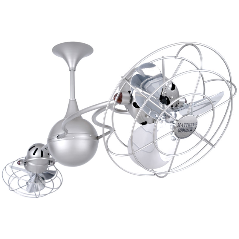 Ventilateur de plafond 53 pales 53 "Italo Ventania, Nickel brossé