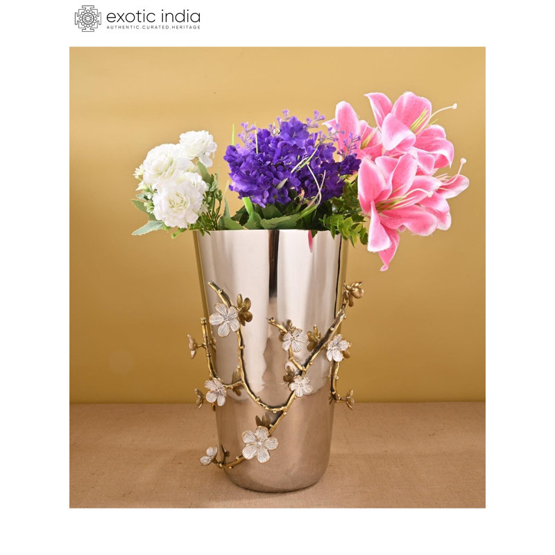 Stainless Steel & Brass Table Vase