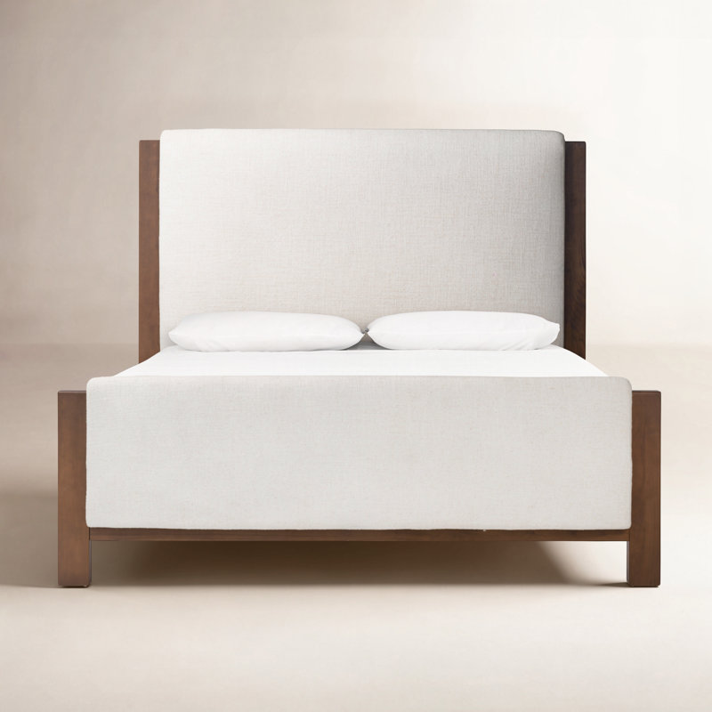 Willem Solid Wood Bed, Queen, Crypton Wayfarer Snow
