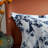Lunaria 3-Piece 100% Cotton Duvet Cover Set, Artistic Navy Watercolor Print, Soft & Luxurious Feel-115388585