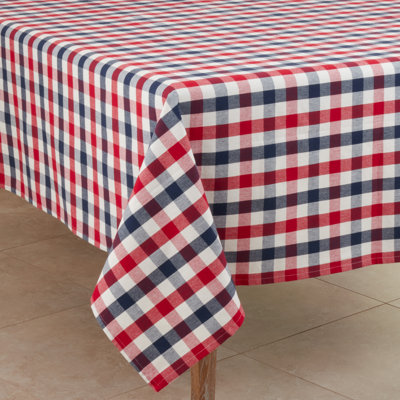 Ohatchee Plaid 100% Cotton Square Tablecloth
