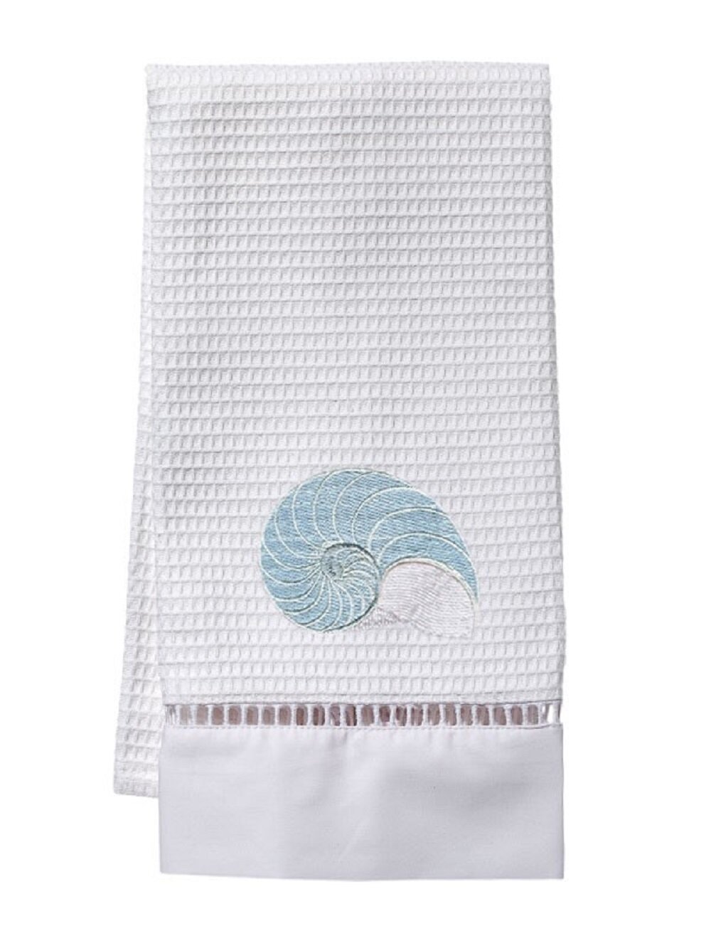 White Waffle Weave Cotton Hand Towel