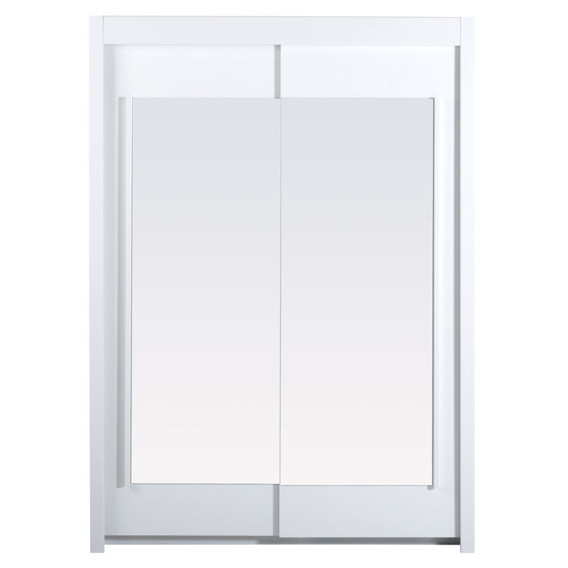 Armoire-penderie Burnette, blanc
