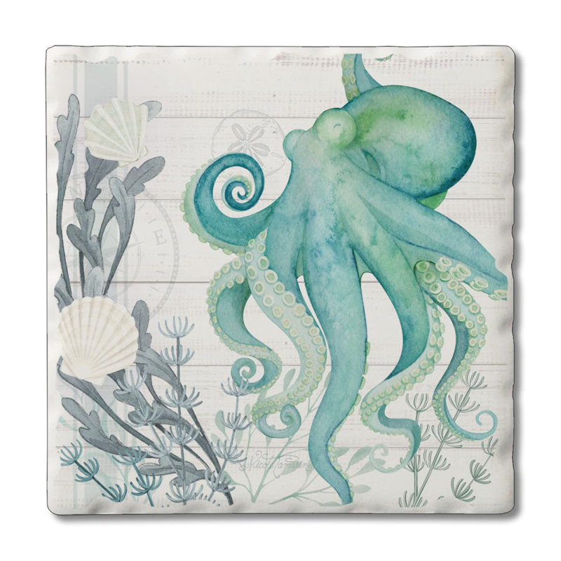 Sous-verre simple Octopus