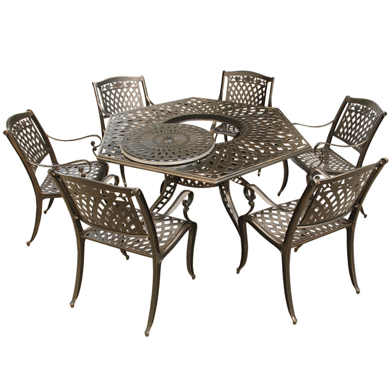 Ensemble repas 7 pièces Cassidy, Bronze