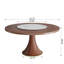Table de salle à manger ronde en bois massif avec plateau tournant pour 6 à 8 personnes-1895524593-1895524558