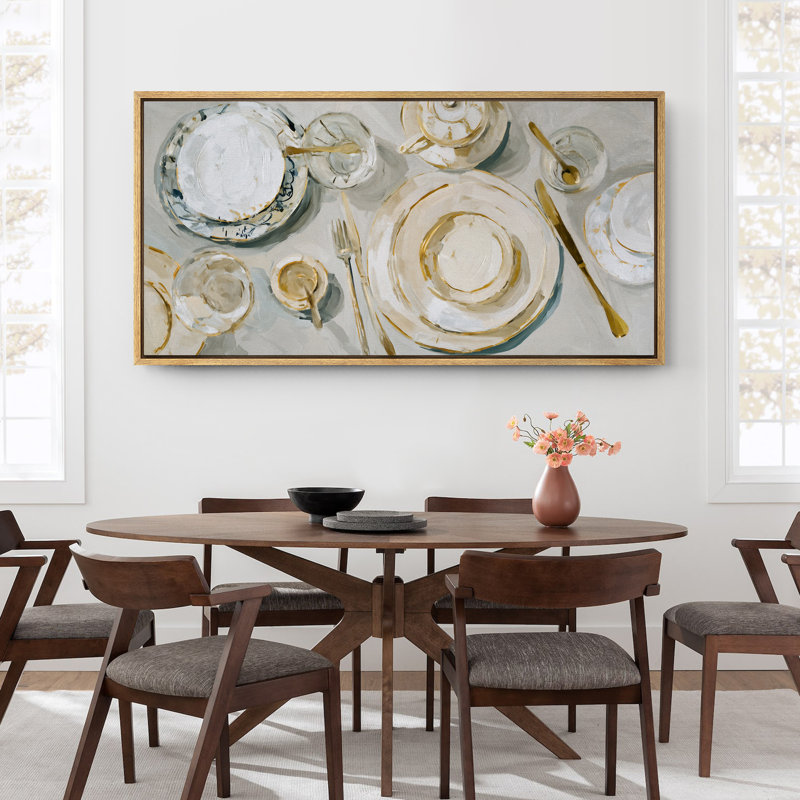 «Neutral Toned Art», reproduction d'art sur toile encadrée, Naturel, H 30 po x l 60 po