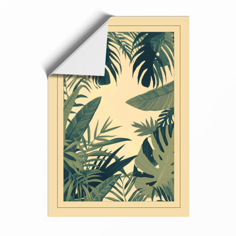Tropical Foliage Frame Botanical - Print, Unframed, A3 - 42.0 x 29.7 cm