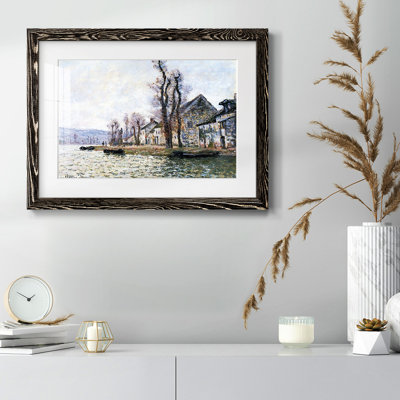 Le coude de la seine à Lavacourt, hiver, 1879, reproduction d'art sur papier